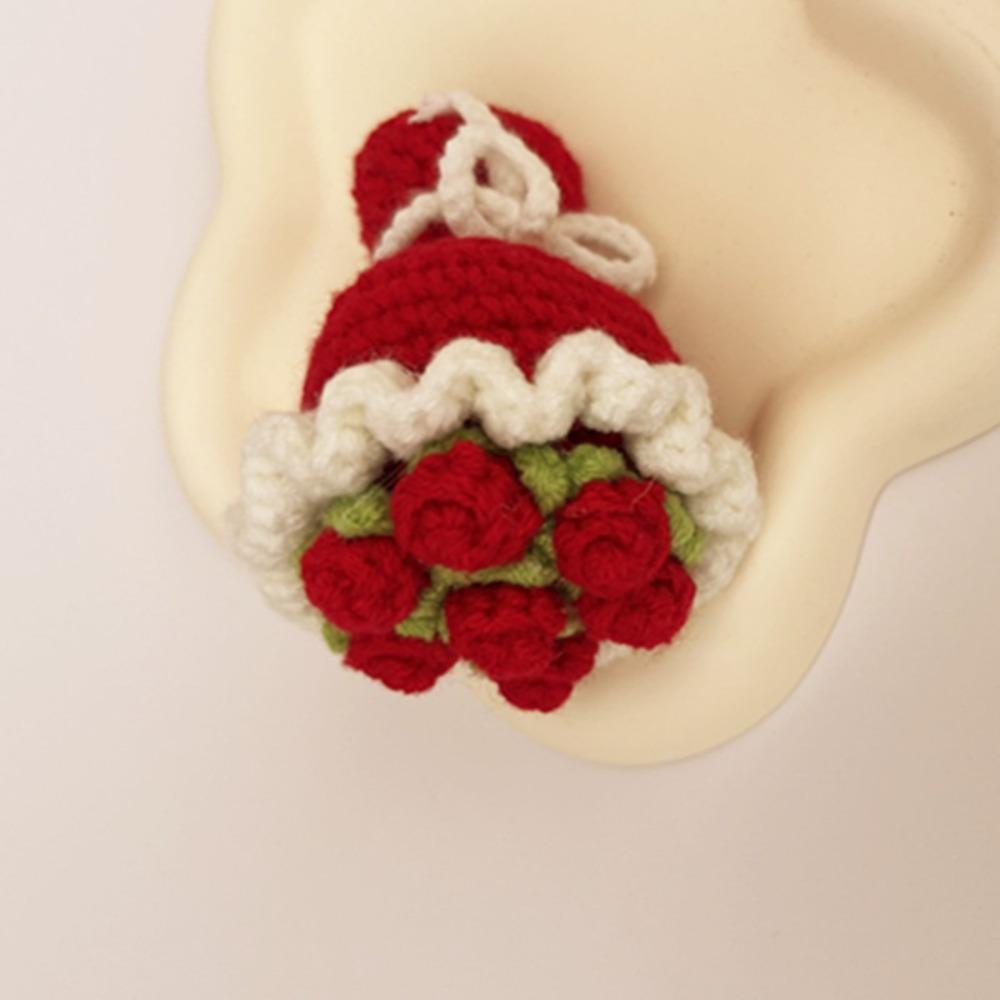 Sunflower Crochet Flower Rose Pendant Creative Artificial Flowers Gift