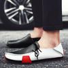 Mockasiner för män Loafer Driving Gommino Comfort Flats Casual Snörning Plus Size Läderskor för män Over Size