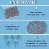 UNICRAFTALE 150pcs 10x4mm Stainless Steel Screw Eye Pin Peg Bails Small Screw Eye Pins Clasps Hooks 1.5mm Pin Eye Screws Connectors for Half Drilled