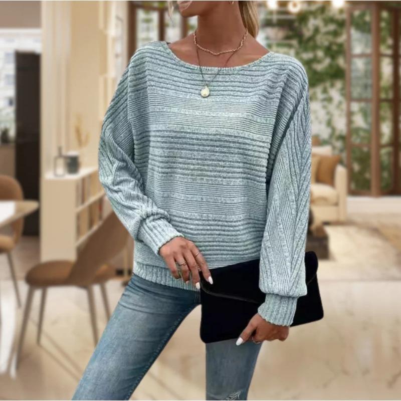 Women's Clothing Station Autumn and Winter New Style Round Neck Bat Sleeve Tops T-Shirts for Wome