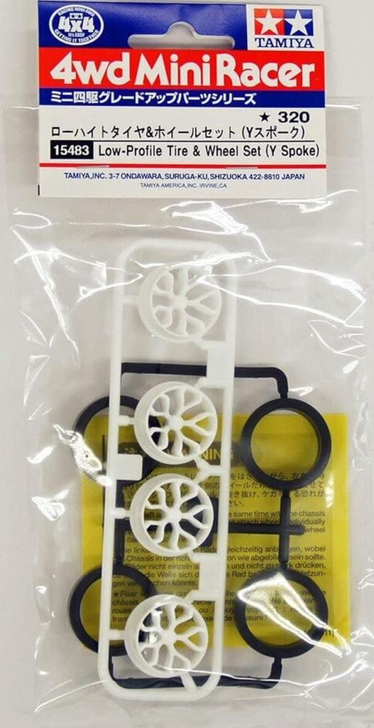 Tamiya Parts Tires Wheels 15483 Grade-Up GP.483 Low-Profile & Y-Spoke