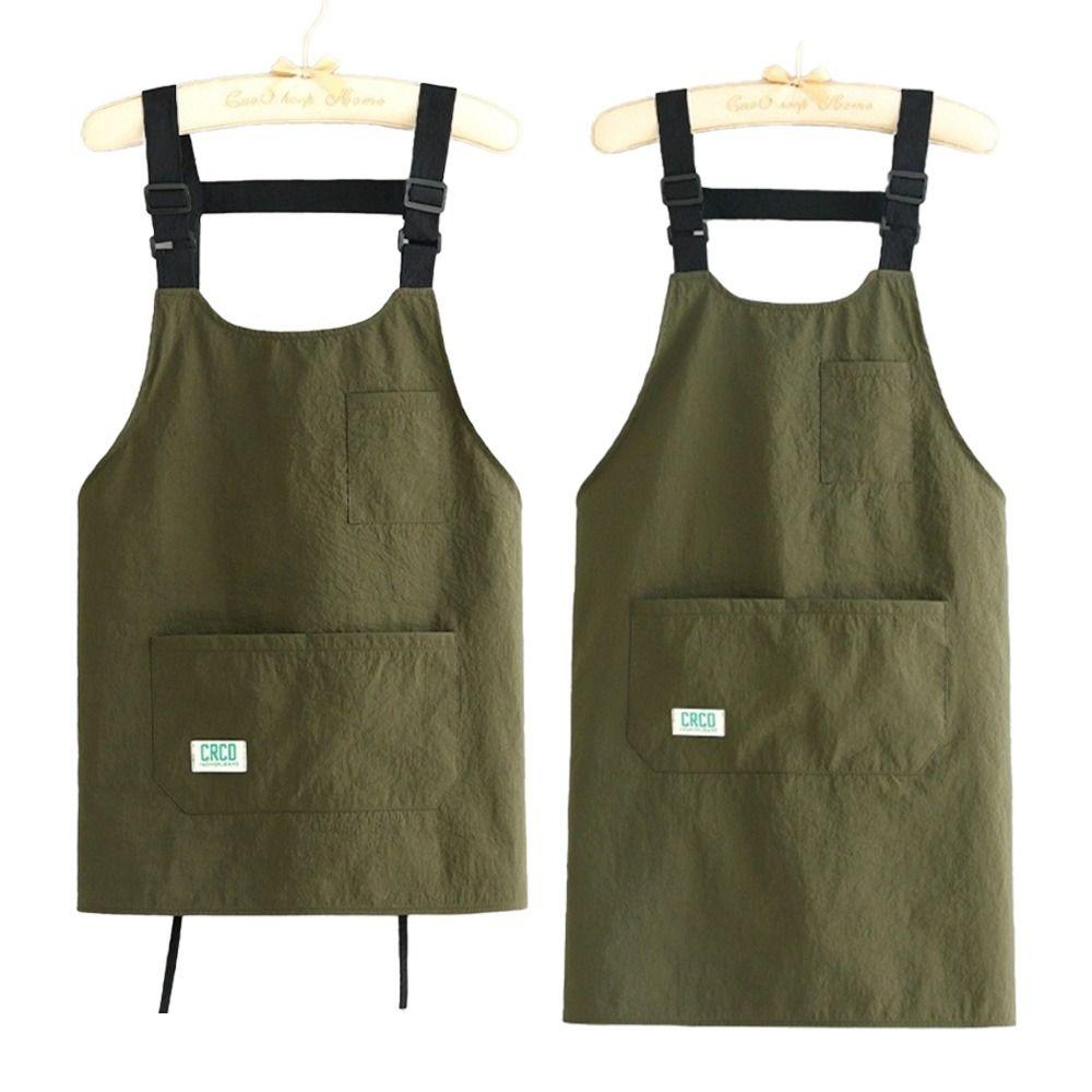 Adjustable Strap Kitchen Apron Taslon Work Clothes New Outdoor Workwear  for DIY Lover's