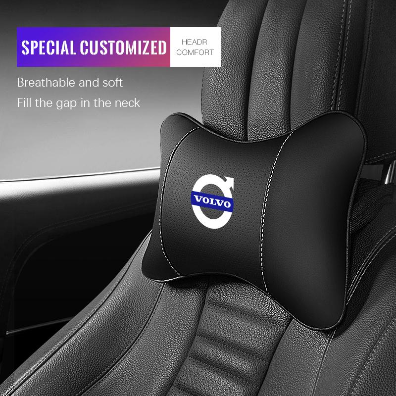 Autokopfstützen-Nackenkissen Auto-Innenraumkissen Auto-Lendenkissen für Volvo XC90 V90 V60 XC60 V40 S80 S60 S90 C40 XC40 V70 XC70