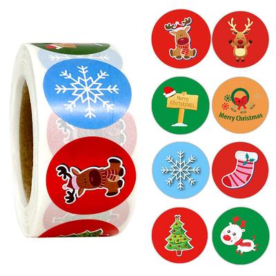 500pcs Christmas Tag Scrap-booking Decorative Stickers Decoration Gift DIY Craft