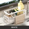 Neues Küchenspülen-Aufbewahrungsregal, 304 Edelstahl Badezimmer Toiletten-Aufbewahrungsregal, Wasserhahn-Schwammhalter, Aufbewahrungsregal Spülen-Organizer, Abtropfgestell