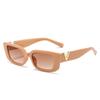 Retro Rectangle Sunglasses Women/Men Unisex with Fashion V-shaped Foots Outdoor Sunshade