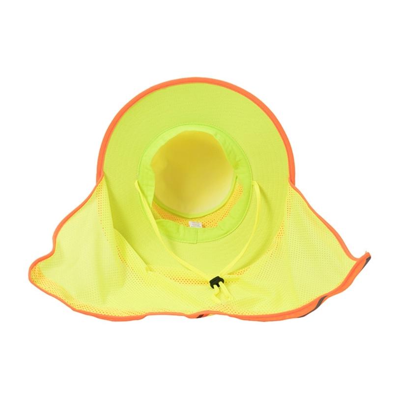 Reflective Safety Hat Fishing Hat Cooling Ranger Hat Bucket Hat With Neck Flap