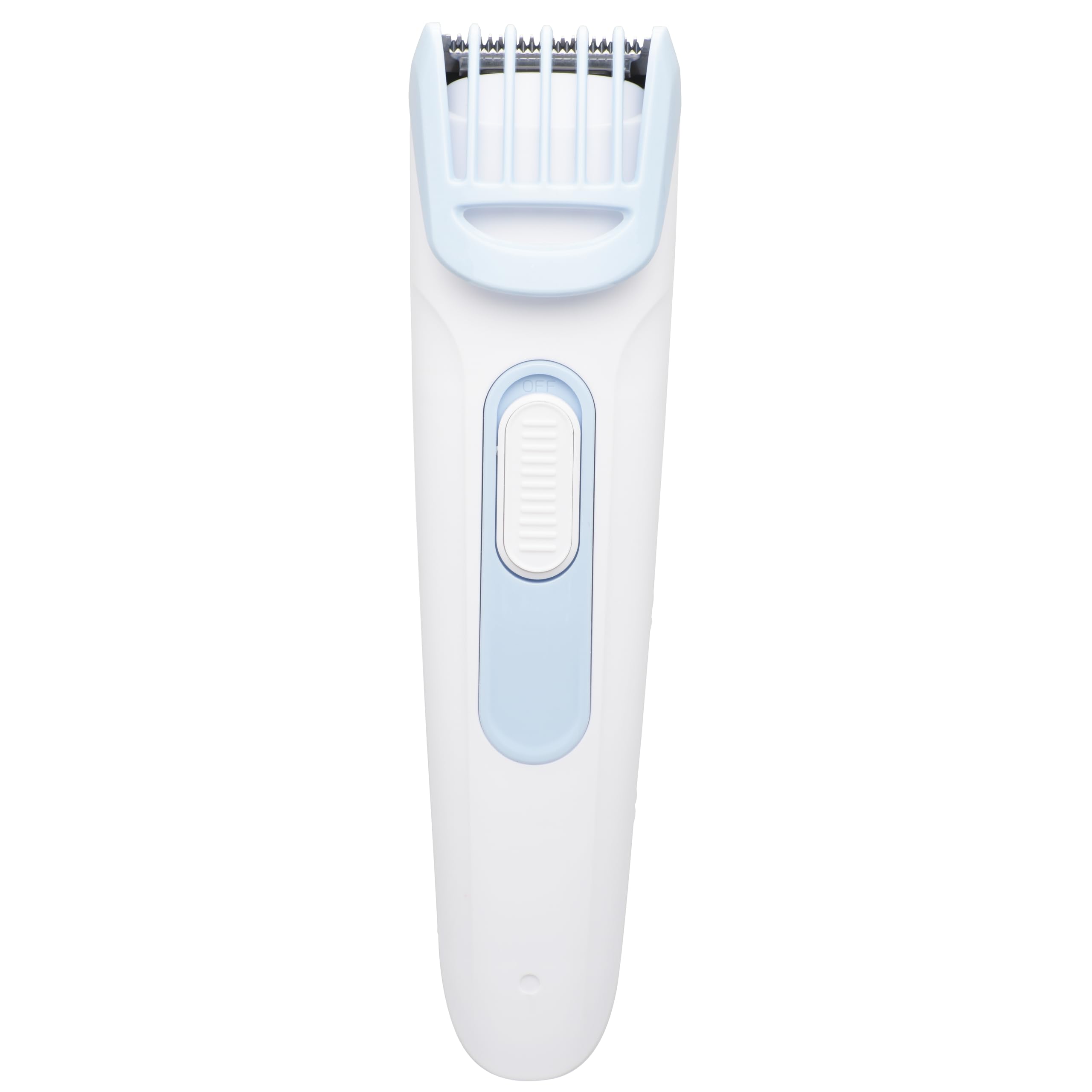 

Машинка для стрижки волос OHM Electric, регулировка длины стрижки 9 уровней, просто сдвиньте насадку, легко, работает от батареек, 2-18 мм HB-ORFC1661 00-8352 синий