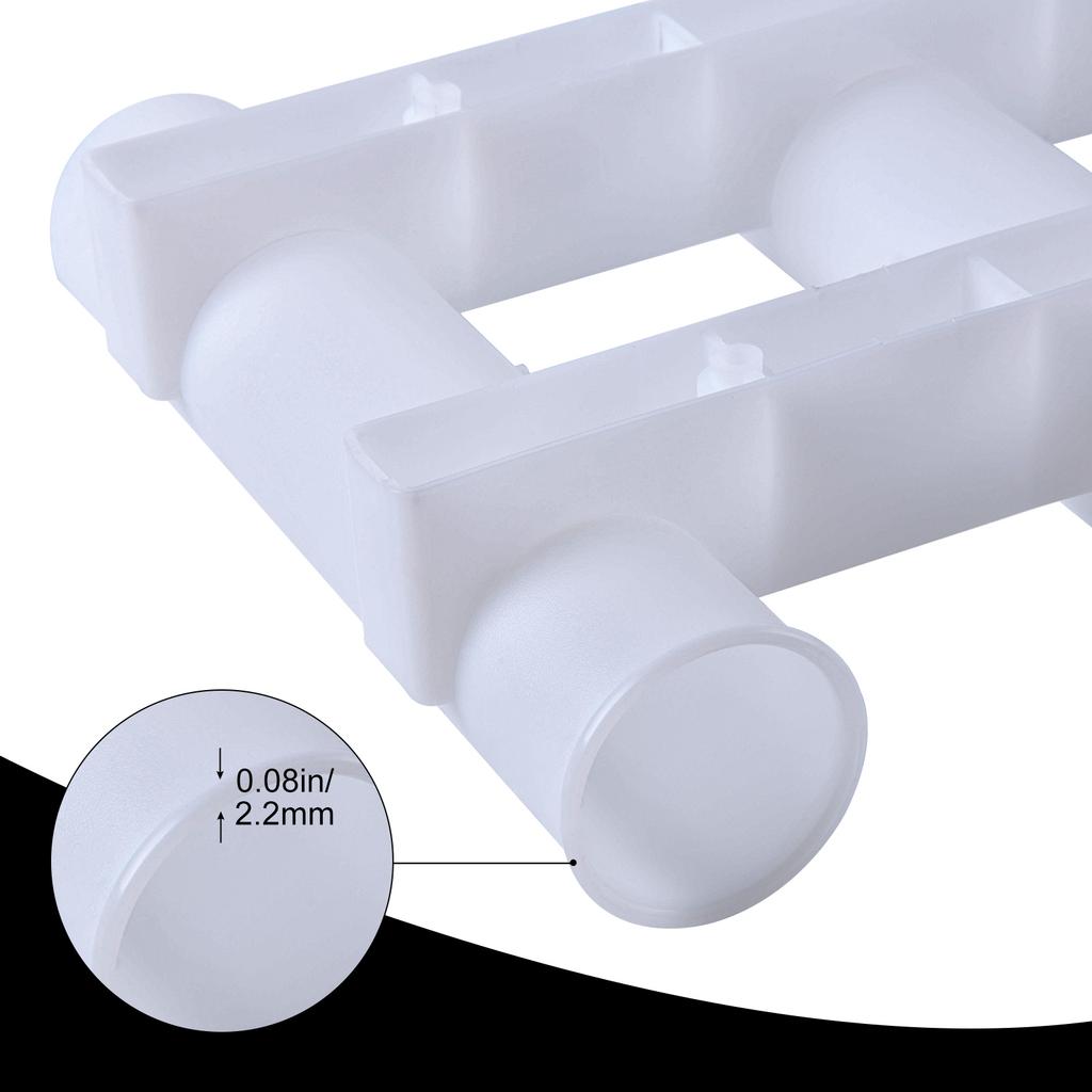 Goture Black White Marine Plastic Fishing Rod Holder 3 Tube Rod Wall Mount Bracket Waterproof Fishing Pole Storage Boat Tackle 7