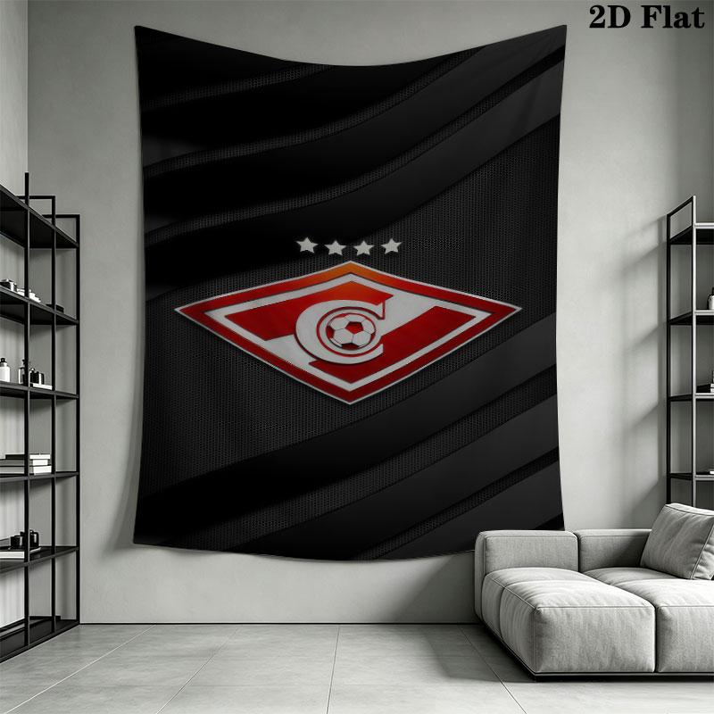 Spartak Moscow Clash Wall Hanging Printed Fabric Blanket Decorative Tapestries for Bedroom Living Room Home Decor
