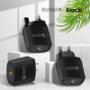 Universal QC3.0 Fast Charger: Single USB Port Adapter for EU, US, UK