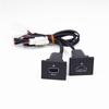 PD Type C QC3.0 USB Port Fast Charger Socket Panel Mount Kit for Ford Focus MK2