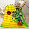 Plants Vs Zombies Adventure Flannel Blanket-Soft and Suitable for Sofas,Beds,Offices,Travel,All Seasons,Great Gift for Holidays and Birthdays.