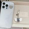 Fashionable Lovely Small Flocking Bear Pendant Charm Portable for Keychain and Phone Accessory Decoration Daily Use