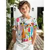 Summer Children's 3D Printed Crew Neck T-Shirt Fashion Versatile Breathable Trend Casual