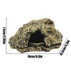 Lizard House Terrarium Resin Fake Rock Bearded Dragon Cave Landscape Basking Area Aquarium Decor Reptile Hiding Caves