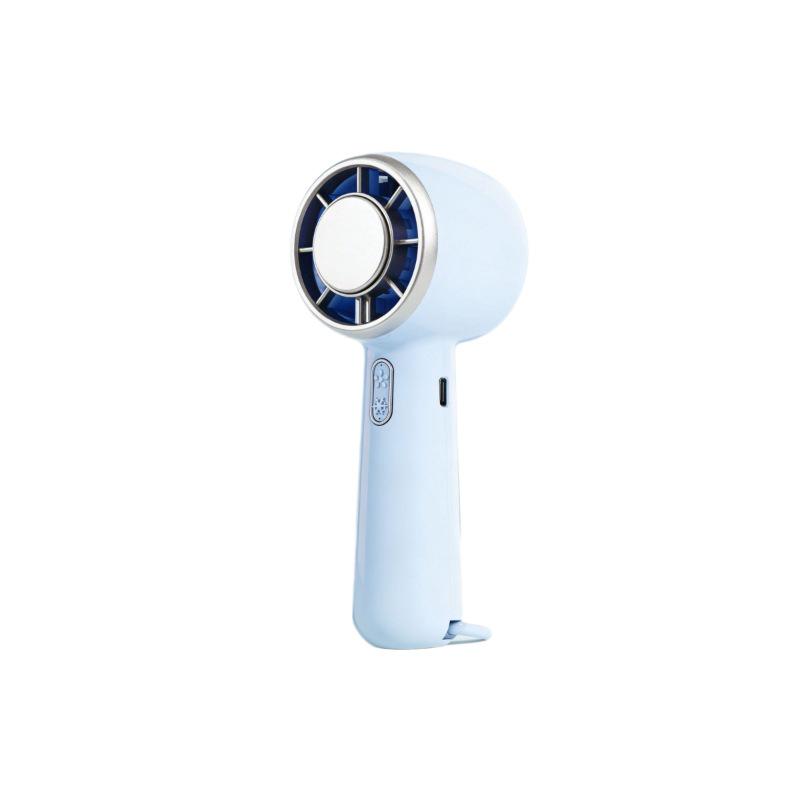 High-Speed Portable Handheld Fan with Ice Pack and Rechargeable Semiconductor Technology