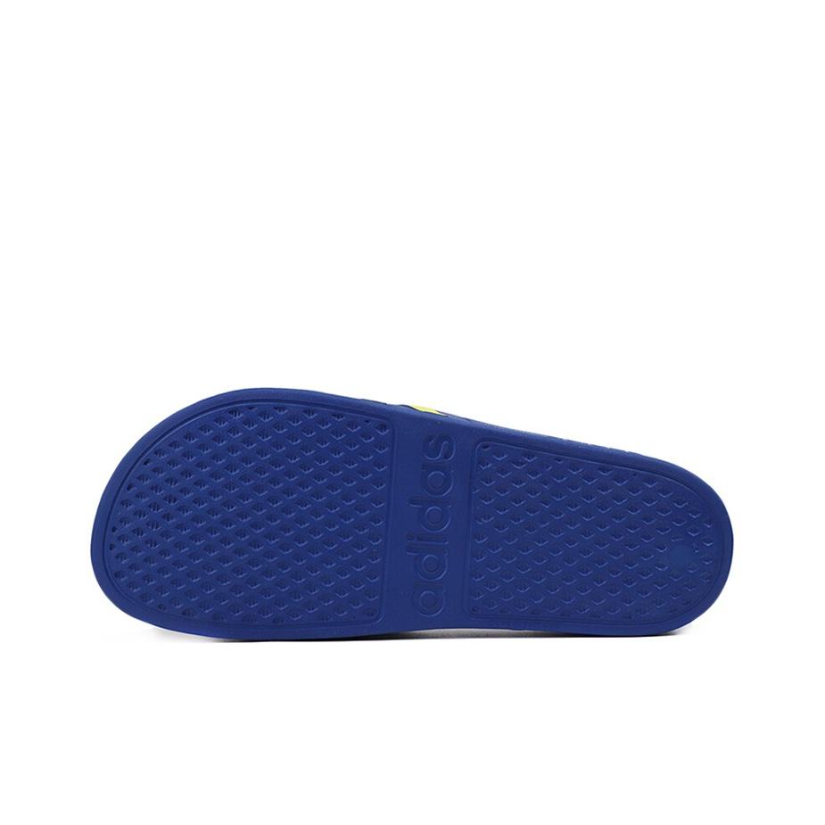 adidas Adilette Sandalias Cómodas de Goma Suela Silenciosas Tipo Chancla Unisex Sandalias Azul Amarillo EG1759