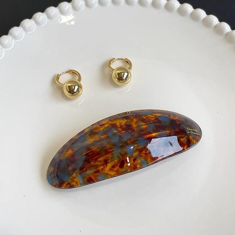 1 Stück Neue Hochwertige Federklemme Koreanische Frankreich Acetat Pferdeschwanzklemme Haarspange für Frauen Gerade Klemme