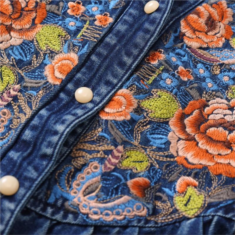 Johnature Woman Spring Chinese Style Vintage Style V-Neck Retro Vest Fashion Casual Embroidery Single Breasted Vest