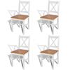 Day and Night - Day and Night Dining Chairs 4 Units White Pine Wood