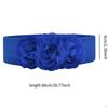 Elastic Waist Belt for Women with Floral Design
