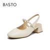 Basto Commuter Keilabsatz Riemchenlose Damen-Sandalen