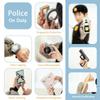 [UMU] 17-Piece Wooden Police Set for Kids, Includes Police Officer, Handcuffs, Police Gear, Toy Pistol, and Toy Walkie-Talkie for Role Play, Perfect