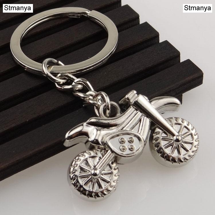 New Motorcycle Key Chain Charm Metal Keychain Men Women Car Key Ring 4 Color Key Holder Best Gift Jewelry