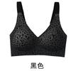 Plus Size Seamless Leopard Print Bra Women Deep V Full Coverage Underwire-Free Supportive Cup With Side Smoothing