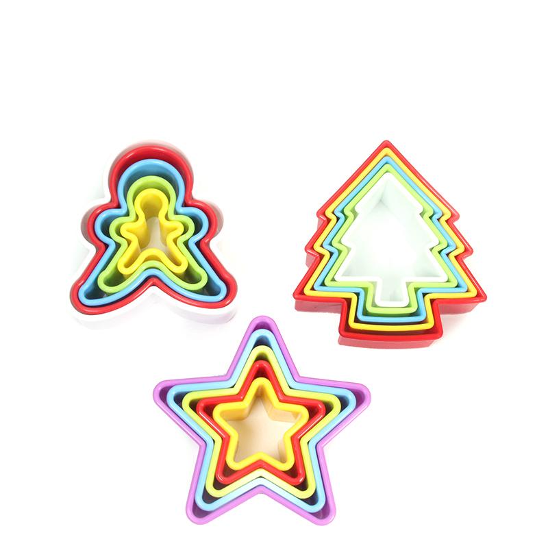 Leeseph Ausstechformen-Set für Kekse und Biskuits, Fondant- und Sandwich-Ausstechformen in verschiedenen Größen. Rund, Herz, Blume, Quadrat, Stern