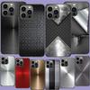 Gebürstete Metalltextur Stahl-Druck Handyhülle Für Iphone 17 Air 15 Pro 14 Plus 16 Pro Max 17E 16E 12 13 Mini 11 Hülle Niedliche Funda