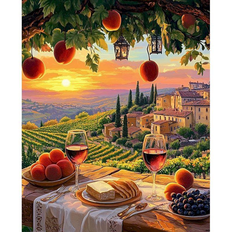

GATYZTORY Diy Painting By Numbers With Frame Village Landscape Acrylic Paint On Canvas Picture By Numbers For Adults Starter Kit 30x20cm no frame