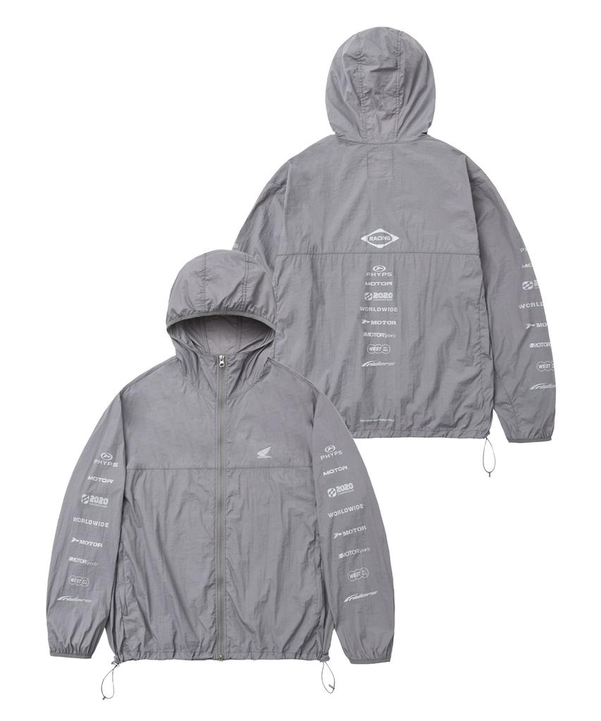 PHYPS MOTORCYCLE Lightweight Windbreaker Charcoal