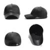 Autumn Winter PU Baseball Cap Outdoor Velvet Warm Cap Middle-Aged Men's Cap
