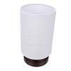 Small Table Lamp for Bedroom Minimalist Nightstand Light with Linen Shade LED Desk Lamp for Living Room College Dorm