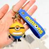 New Anime Minions Keychain Cartoon Child Toy Gift Key Ring Pvc Minion Doll Cute School Bag Pendant Car Key Chain Accessories