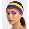 PESENAR Kolumbien Ecuador Flaggenfarben Dehnbares Stirnband Patriotisches Sportaccessoire für Spiele und Veranstaltungen