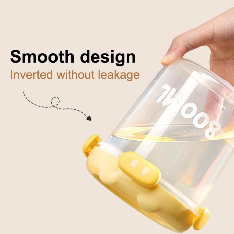 1Pcs Transparent Plastic Spice Jars With Plastic Cartoon Lid Airtight Spice Containers Empty Seasoning Jars For Spice Salt Sugar