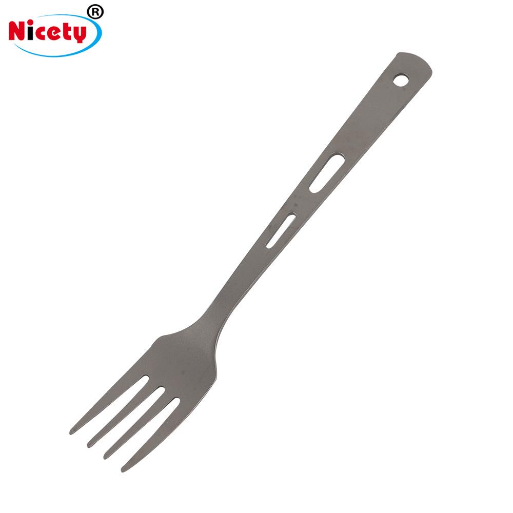 4-Piece Portable Titanium Cutlery Set with Chopsticks and Storage Box for Camping