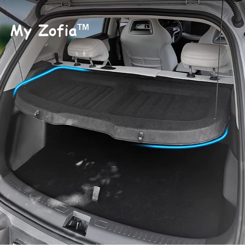 For BYD Atto 2 YUAN PRO 2024 Accessories Interior Car Rear Trunk Storage Panel Scalable Curtain Organize Storage Black Panel