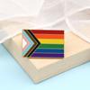 Spille Smaltate Asessuali Gay Lesbiche Badge Zaino Orgoglio LGBT Non Binario Trans Pin da Bavero Rettangolare Arcobaleno Gioielli Regali per Amici