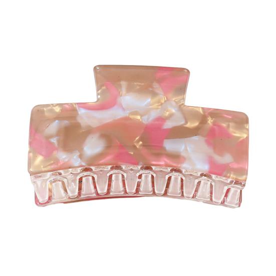 Bunte Krallenclips Mittlere Größe Quadratische Haarklammern Leichte Haarclips Kreative Styling-Haaraccessoires für Damen Mädchen