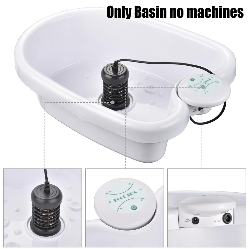 Detox Ion Foot Spa Bath Basin with Vibration for Foot Cleanse Therapy Health Care Aqua Fold Basin Best Foot Bath Arrays