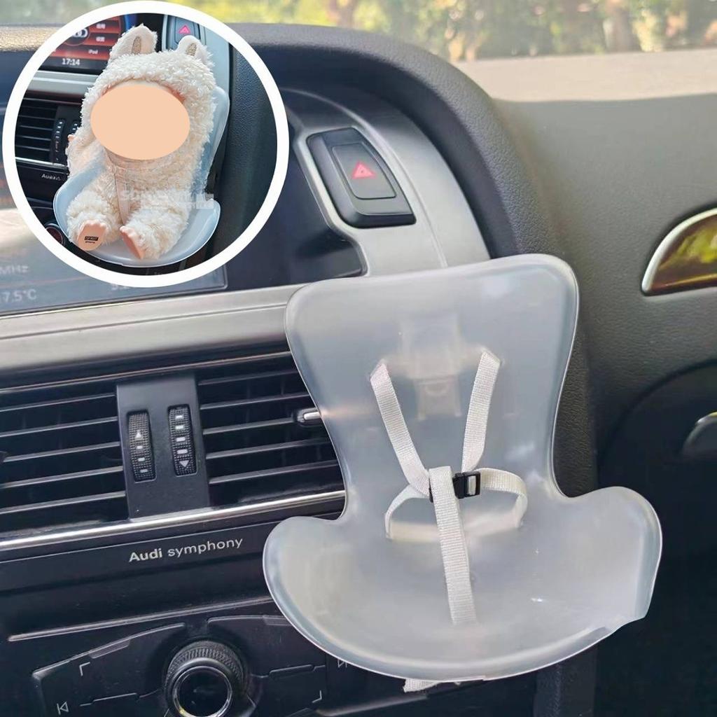 17cm Doll Car Seat For Labu- Air Vent Clip  with Aromatherapy for Blind Box Collectors | Cute, Functional Car Ornament