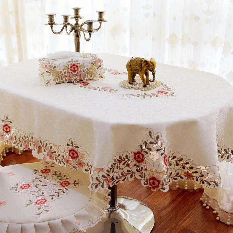 

Настоящая вышивка Высококачественная ткань для круглой скатерти Большая круглая скатерть для обеденного стола Круглая скатерть Маленькая круглая скатерть для кофейного столика Овальная скатерть Pink Flower -6732# (Promotion) 56*56 square