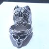 Sex Punk Ring Men's Index Finger Exaggerated Ring British Bulldog Jewelry, Skull Ring