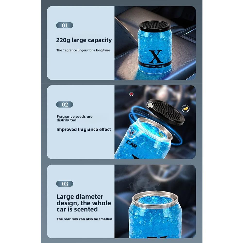 220g Solid Car Perfume Air Freshener Durable Deodorant Gel for Bedroom Living Room Bathroom Shoe Cabinet General Fragrance