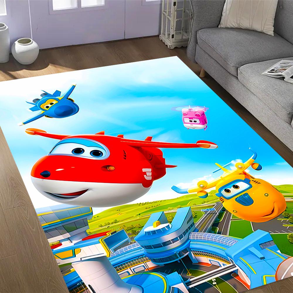 Train Adventure Journey Themed Anti-Slip Rugs - Polyester Home Decor, Suitable for Bedrooms, Living Rooms, Doorways, Studios, and Decorations