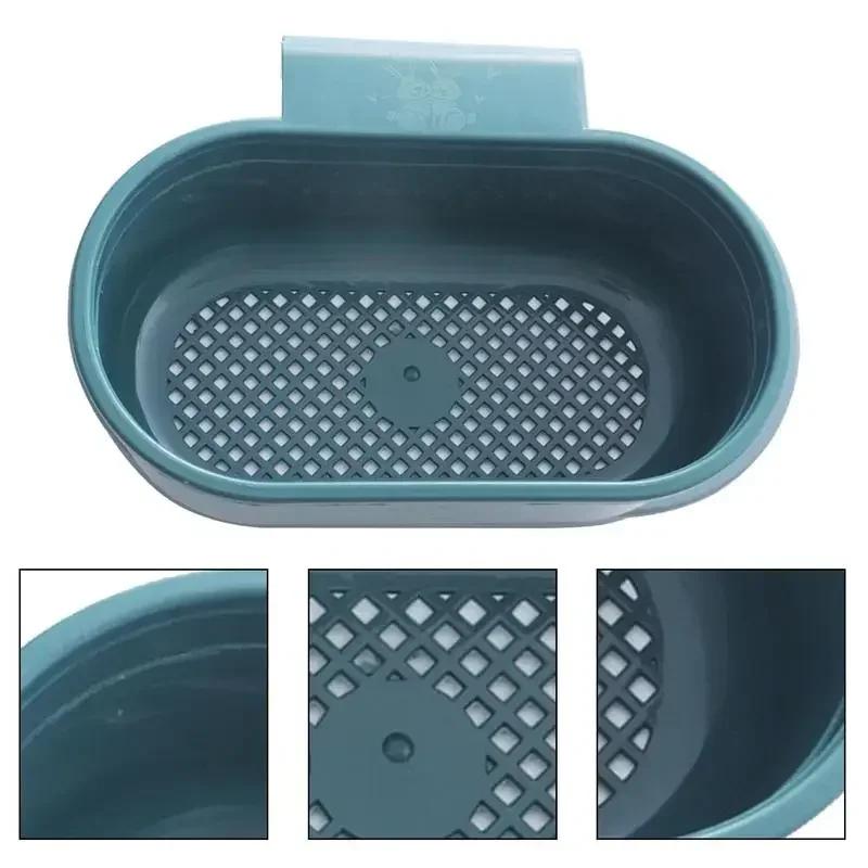 Home Plastic Storage Drain Basket Kitchen Sink Holder Adjustable Soap Sponge Hanging Food Garbage Can Kitchen Sink Drain Basket